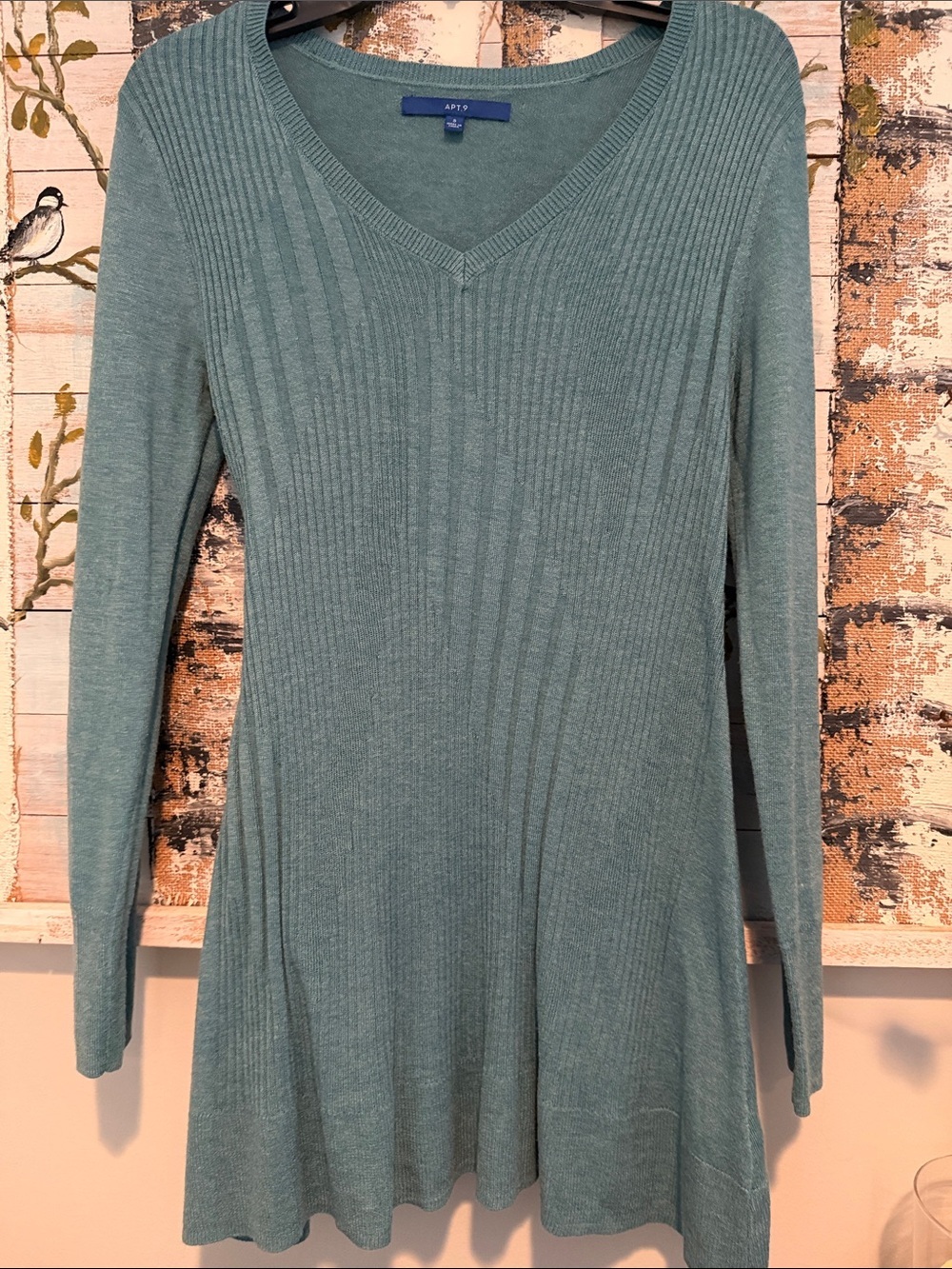 Apt. 9 Teal Knit Sweater